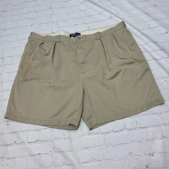 Ralph Lauren Other - POLO Ralph Lauren Classic Tan Chino Khaki Men's Shorts Vintage 90’s Sz 50 *as is